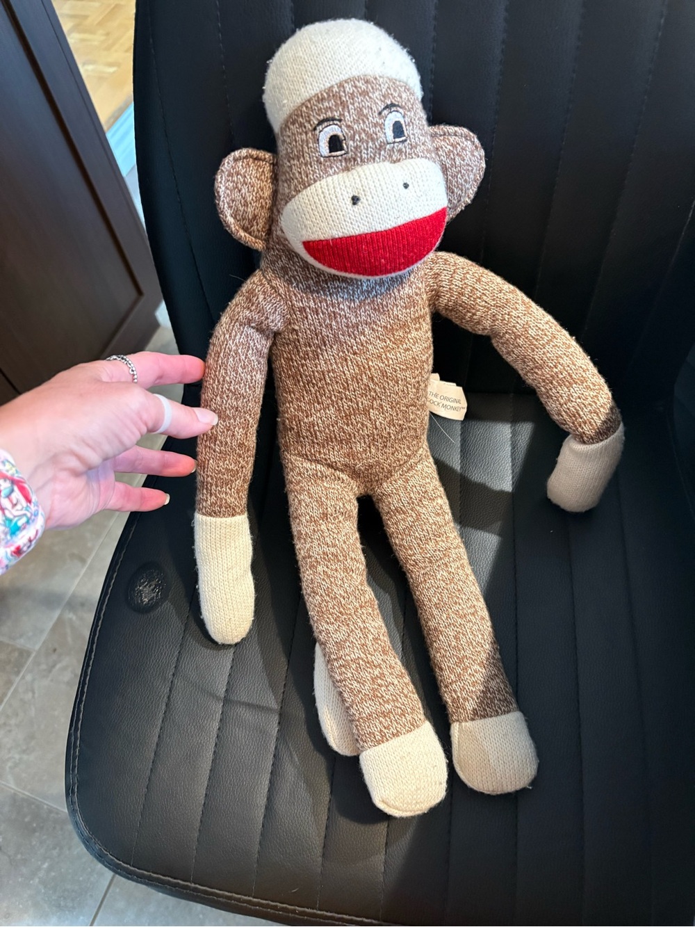 Classic Sock Monkey Plush Toy - Brown